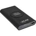 InLine Qi-Plate Powerbank 8000mAh Wireless Charging Station black
