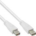 InLine  Mini DisplayPort Kabel, Male/Male wit, 2m
