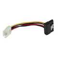 InLine SATA voedingsadapterkabel,  3.5Inch (8.89cm) naar 15-pins SATA haaks, met vergrendeling, 6cm