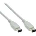 InLine FireWire IEEE 1394 kabel,  6-pins M/6-pins M, wit, 1.8m, bulk