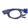 KVM Switch, 2-fold, ATEN CS62US, USB + Audio