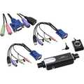 KVM Switch, 2-fold, ATEN Hybrid Petite CS52A, PS/2, USB & Audio