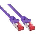 InLine Patchkabel,  S/FTP/PiMF, Cat. 6, paars, halogeenvrij, 0.3m