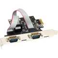 InLine Interface kaart, 2x seriÃ«le 9-pins, PCIe (PCI-Express)