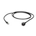 RJ45 patch cable extension Cat.6A, S/FTP, AWG26, black, 2m