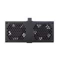 Ventilatorunit 2v zwart met thermostaat