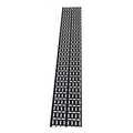 Kabel management voor 42U kasten, (BxDxH) 25x3x186.5cm, set 2 stuks