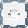 Jung RAL9010 Centraalplaat met tekstvenster 1-voudig amp modulair alpin wit