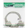 InLine SeriÃ«le kabel,  gegoten, DB25M/V, 1:1, 3m, beige