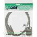 InLine SeriÃ«le kabel,  gegoten, DB9M/V, 1:1, 3m, beige