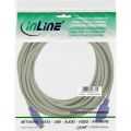 InLine PS/2 kabel,  M/V, beige/paars, 10m