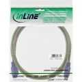 InLine PS/2 kabel,  M/V, beige/violet, 3m