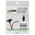 InLine SATA 6Gb/s kabel,  met vergrendeling, haaks, 0.5m