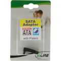 InLine SATA adapter stekker/socket,  haaks boven, voor adapteren