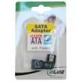 InLine SATA adapter stekker/socket,  haaks links, voor adapteren