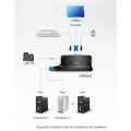 KVM Switch, 2-fold, ATEN CS62US, USB + Audio