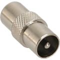 Antenna coaxial connector IEC male/female, metal, InLine