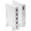 Quick Charge 3.0 USB notebook power supply, 4x USB A + USB Type-C, 80W, white