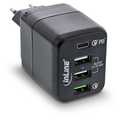 InLine USB power supply, 4-port charger, USB-C PD+QC4 / QC3, 45W, black