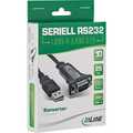 InLine USB 2.0 -> seriÃ«le adapterkabel,  USB AM naar DB9M, 0.25m