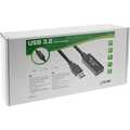 InLine USB 3.0 Cable Active Repeater Cable Type A male to A female black 10m