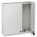 Metalen aansluitbox, met 2 deuren, 445 x 445 x 95mm