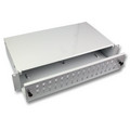 Uitschuifbare glasvezelsplicebox, 2HE, voor max. 48x ST of FC