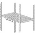 Zwaarlast plateau, 1HE, diepte 350-600mm, max 150kg, voor max 600mm diepe kast