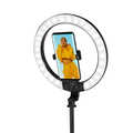 Smartphone ring light with selfie stick tripod, remote shutter