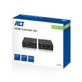 ACT HDMI extender set, single Cat6, 60 meter, 3D and IR support