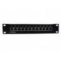 10 inch Patch paneel met 12 poorten, LSA, Cat6A FTP