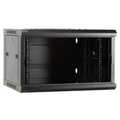 6HE 19Inch Wandkast, glazen voordeur, (BxDxH) 600x450x368mm