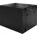 6HE 19Inch Wandkast, glazen voordeur, (BxDxH) 600x600x368mm