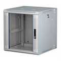 6HE 19Inch Wandkast, glazen voordeur, (BxDxH) 600x600x368mm, Licht Grijs