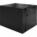 9HE 19Inch Wandkast, glazen voordeur, (BxDxH) 600x600x501mm
