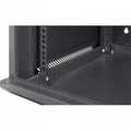 9HE 19Inch Wandkast, glazen voordeur, (BxDxH) 600x600x501mm