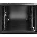 15HE 19Inch Wandkast, glazen voordeur, (BxDxH) 600x600x769mm