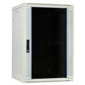 22HE 19Inch Wandkast, glazen voordeur, (BxDxH) 600x600x1200mm