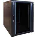 15U, 19Inch serverkast, glazen deur (BxDxH) 600x800x769mm