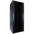 47U, 19Inch glazen voordeur en metalen achterdeur, Maat(BxD): 800x800