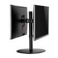 Dual monitor stand 17â€“32inch steel curved screens