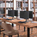 Dual monitor stand 17â€“32inch steel curved screens