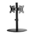 Dual monitor stand 17â€“32inch steel curved screens