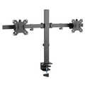 Dual monitor mount for sit-stand workstation, 17â€“27