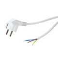 Power cable, CEE 7/7 to open End, white, 1.5 m