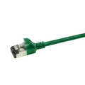 Slim CAT6A patchkabel U/FTP PIMF SlimLine groen 1,5m
