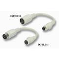 Toetsenbord adapterkabel, Mini-DIN6 female / DIN5 male