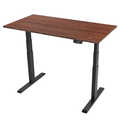 Dual motor sit-stand desk frame, 3 column stages, black