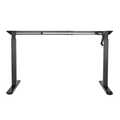Manually hight-adjustable sit-stand desk frame