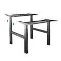 Triple motor sit-stand desk frame, face-to-face design